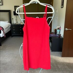 Red Sleeveless Dress